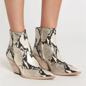 Iro arezela ankle boots in snakeskin